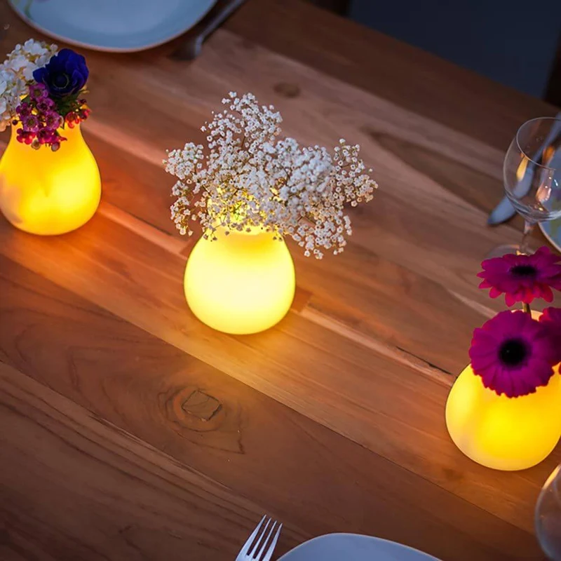 Akku LED-Tischvase Olio mit App-Steuerung