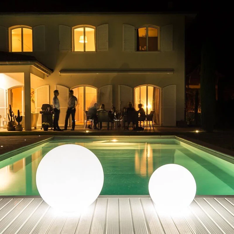 Akku LED-Kugellampe Globe 50cm mit App-Steuerung