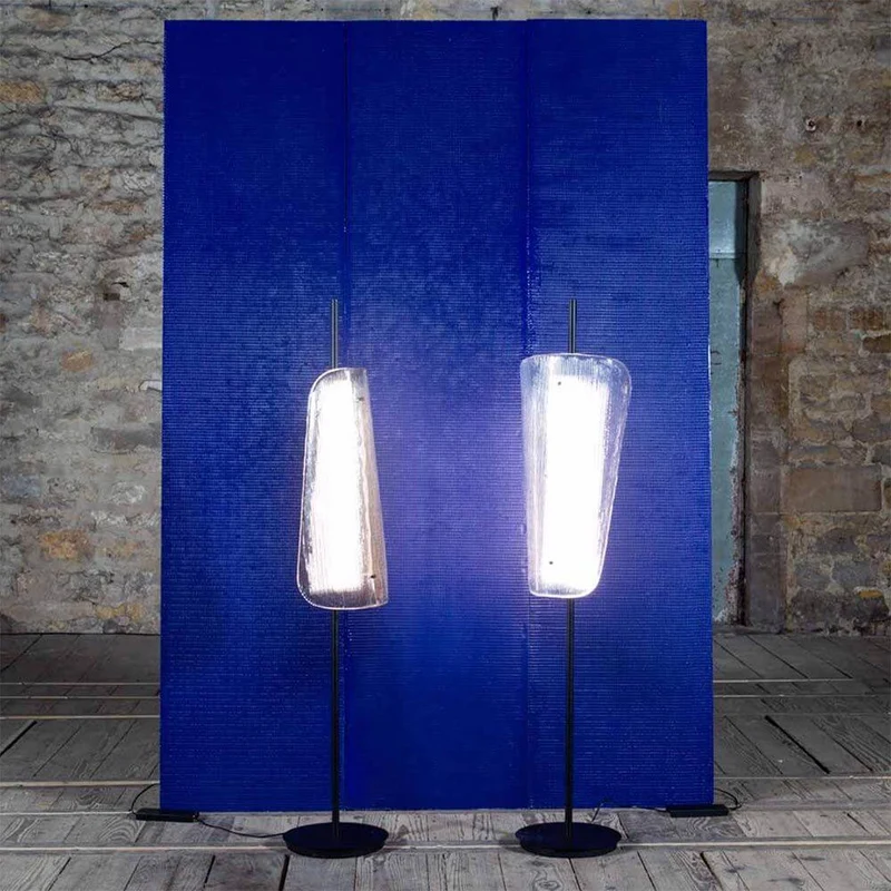 Pulpo LED Stehlampe Bent Two Glass