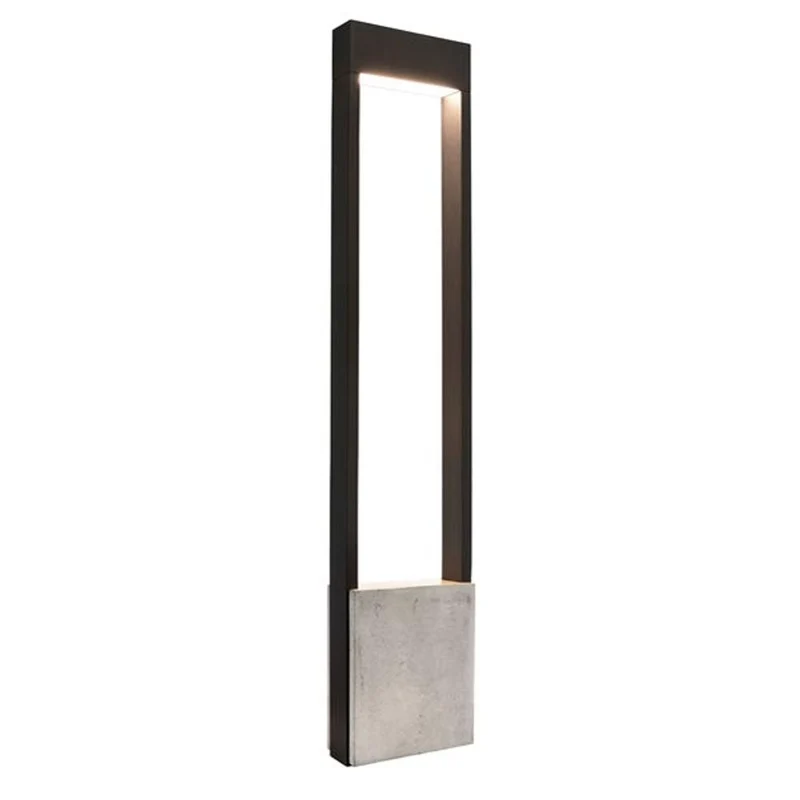 Moderne LED Pollerleuchte Bridge 100cm 640lm Dunkelgrau