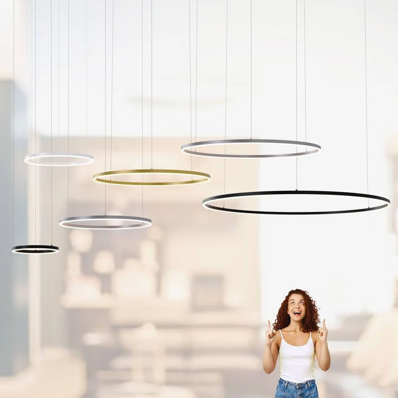 s.luce LED Ring Hängeleuchte Ø 60cm