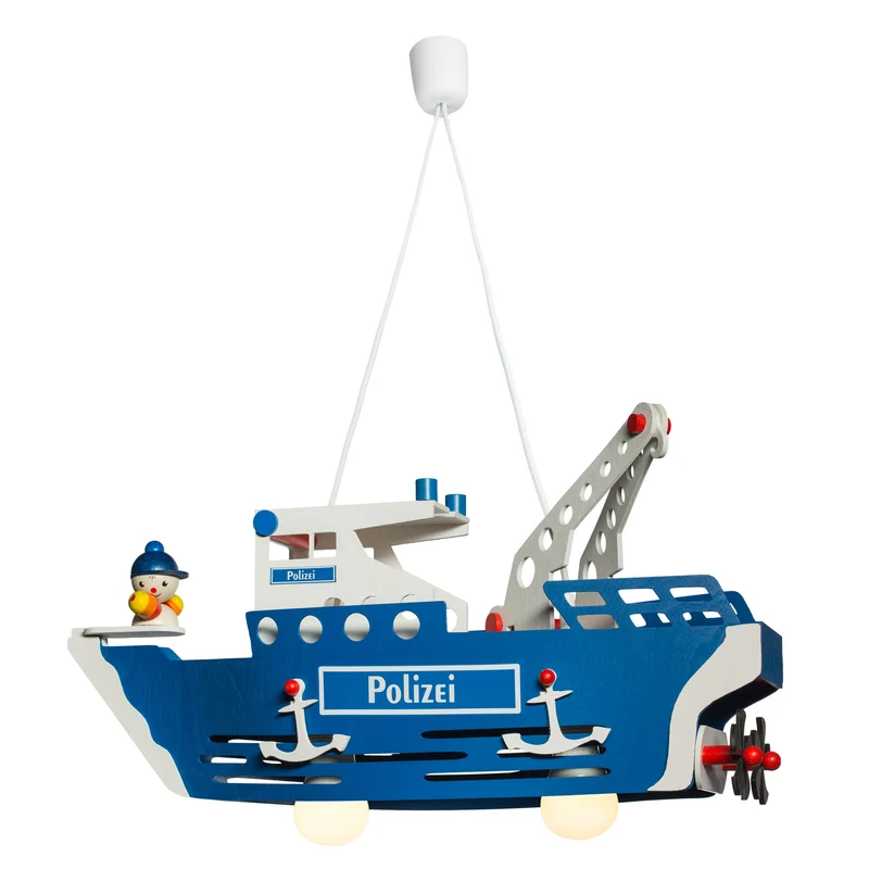 Pendelleuchte Polizeischiff mit "Joe"