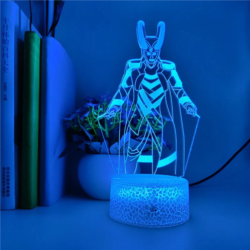Loki 3D Hologram LED Nachtlicht