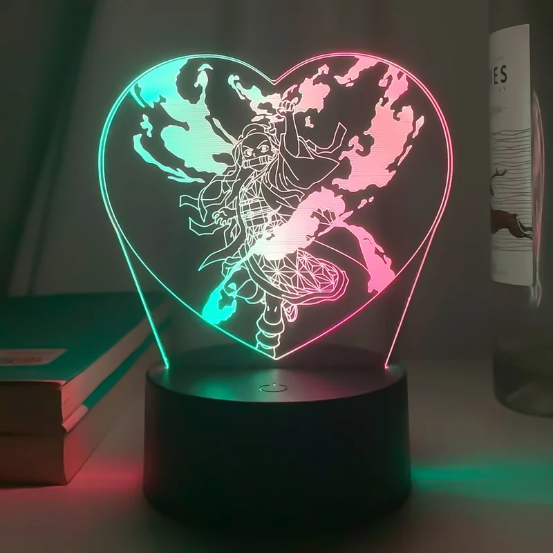 Demon Slayer Kamado Nezuko Nacht Licht Anime Lampe