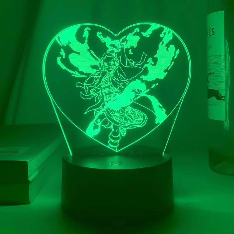 Demon Slayer Kamado Nezuko Nacht Licht Anime Lampe