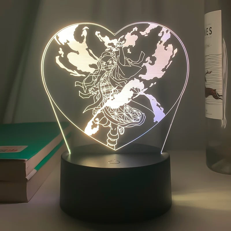 Demon Slayer Kamado Nezuko Nacht Licht Anime Lampe