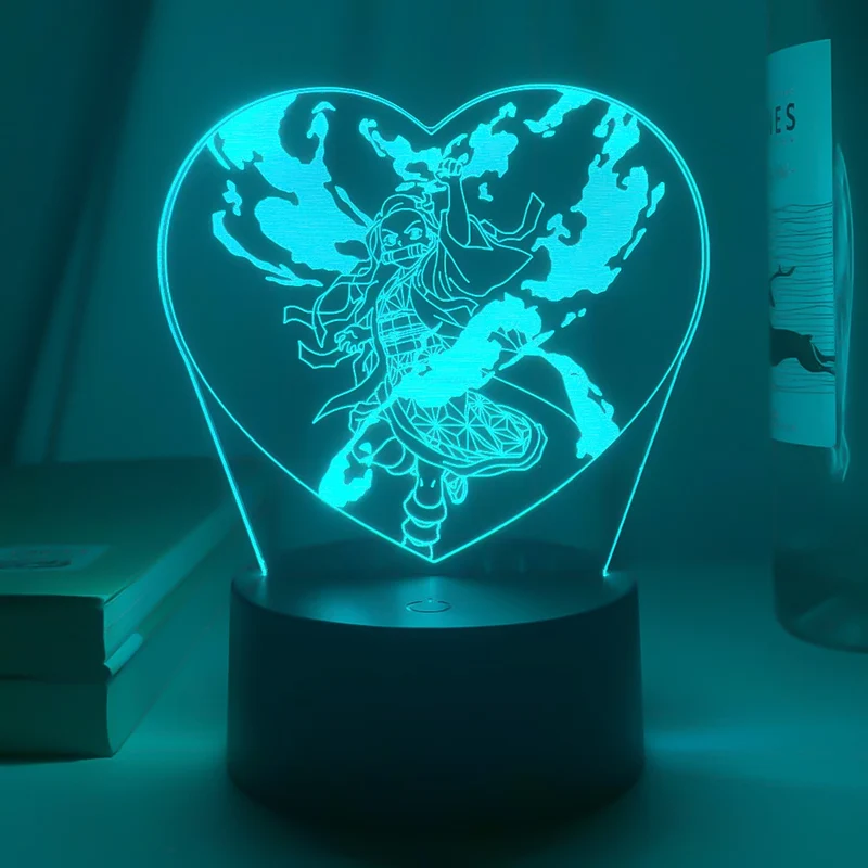 Demon Slayer Kamado Nezuko Nacht Licht Anime Lampe
