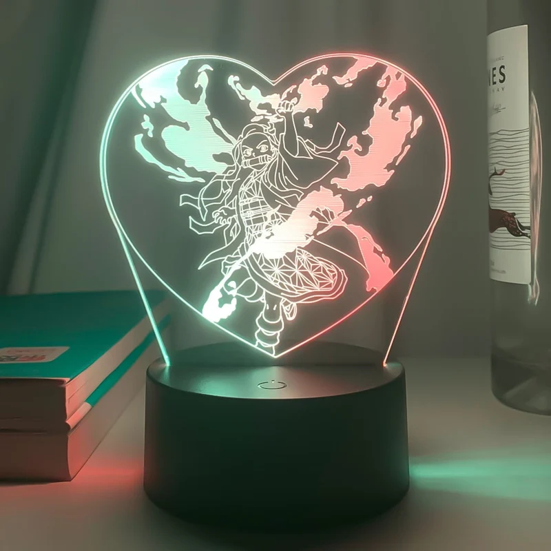 Demon Slayer Kamado Nezuko Nacht Licht Anime Lampe