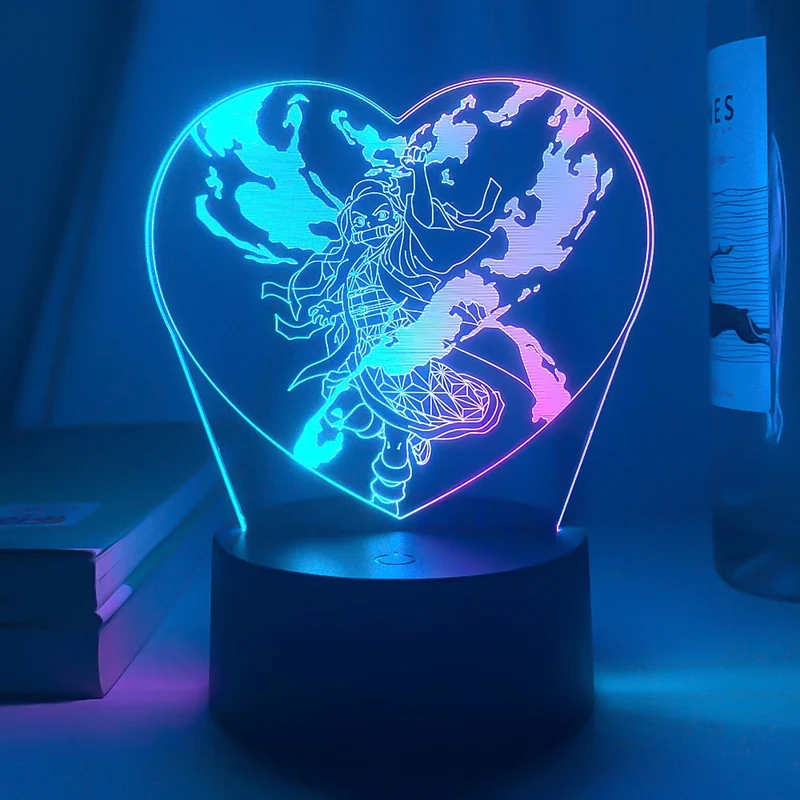 Demon Slayer Kamado Nezuko Nacht Licht Anime Lampe