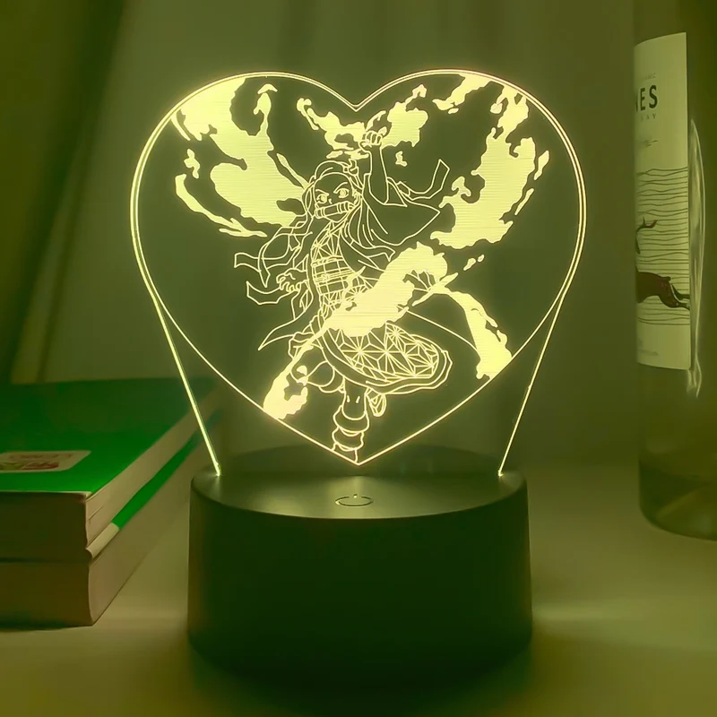 Demon Slayer Kamado Nezuko Nacht Licht Anime Lampe