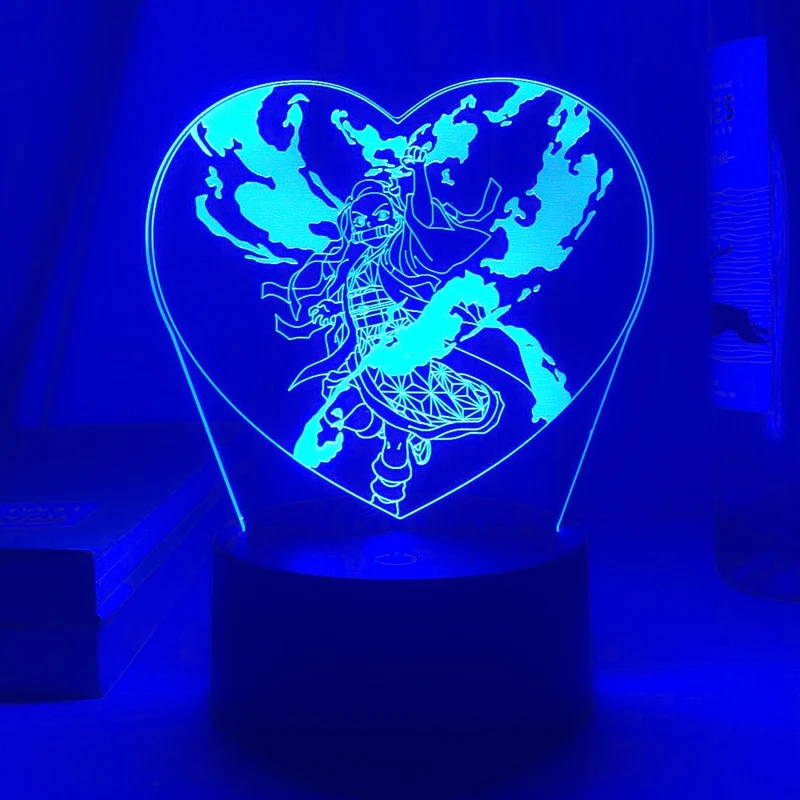 Demon Slayer Kamado Nezuko Nacht Licht Anime Lampe