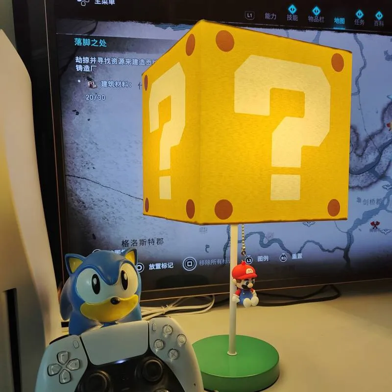 Super Mario LED Fragezeichen Nacht Licht Lampe