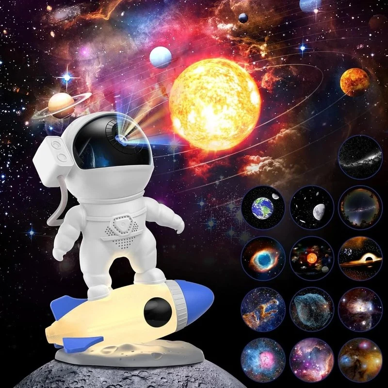 Lampe astronaute à projection et bruit blanc - CosmoSleep