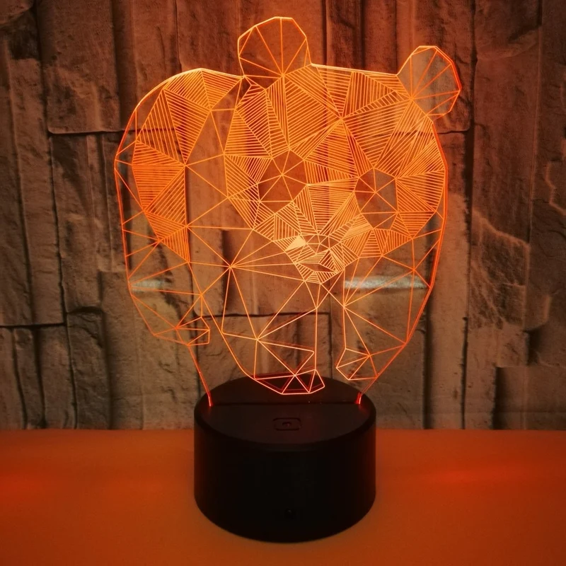 Tolle Nacht Lampe mit Panda Motiv und Farbwechsel