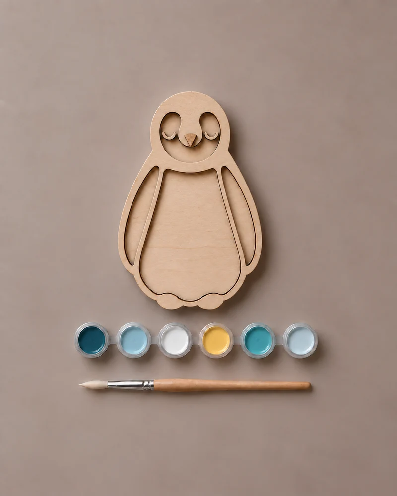 Little Lights Crafty Kit – DIY Wooden Penguin