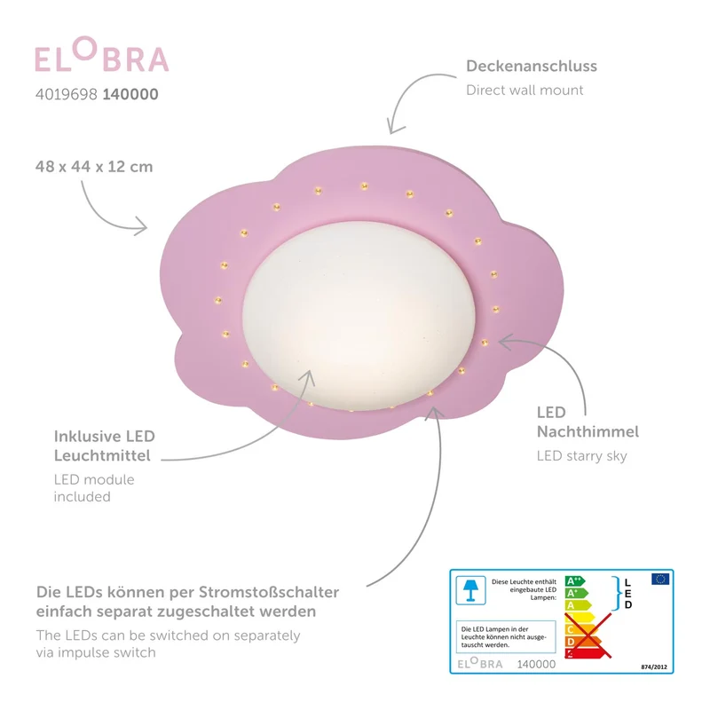 Deckenleuchte LED Wolke - S