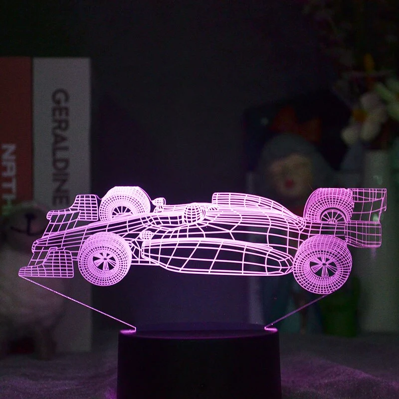F1 Rennauto Nacht Licht