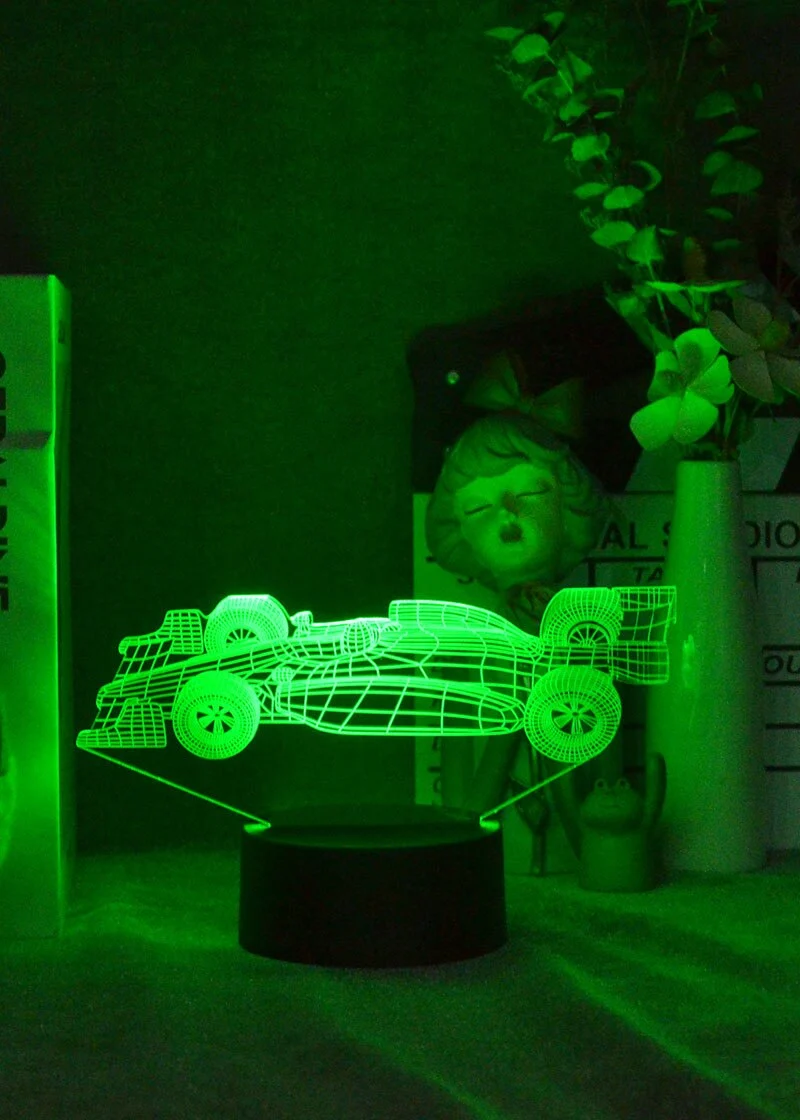 F1 Rennauto Nacht Licht