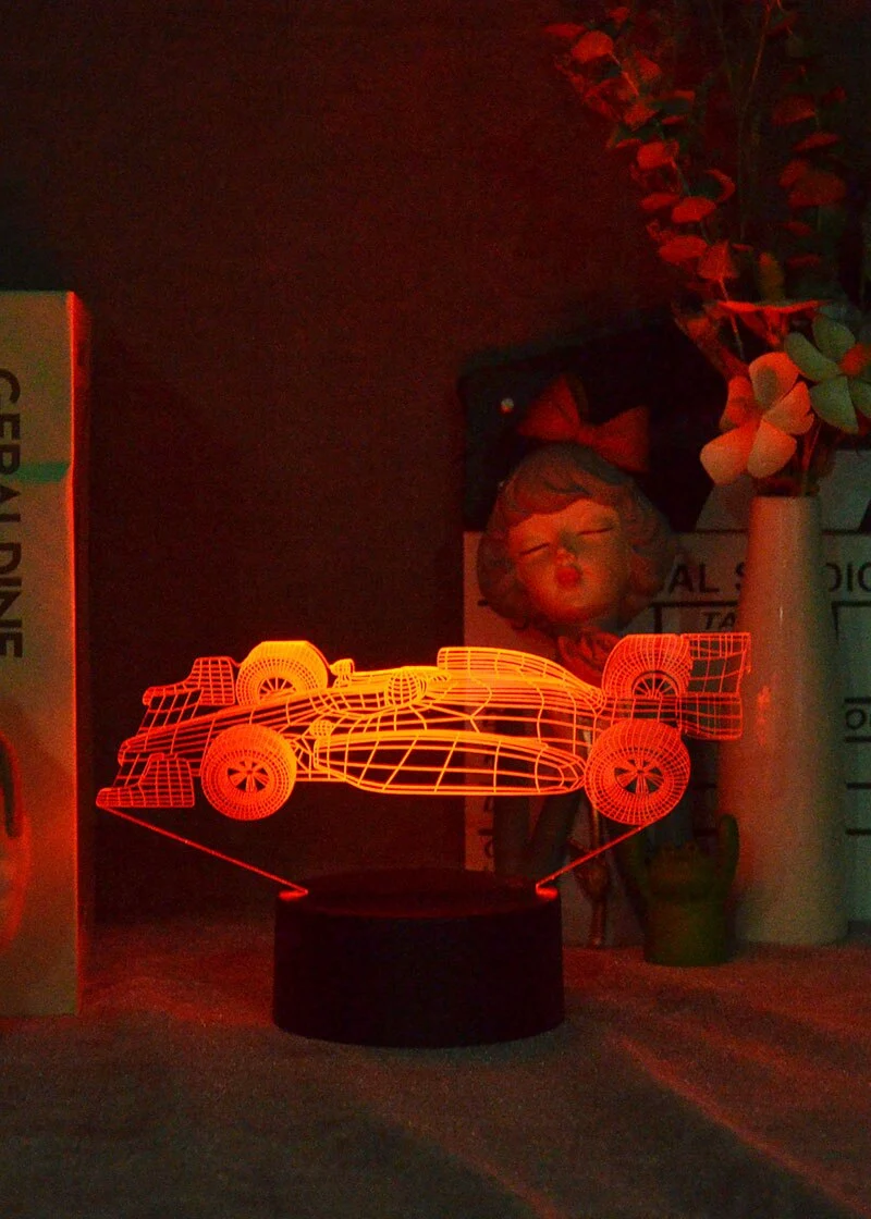 F1 Rennauto Nacht Licht