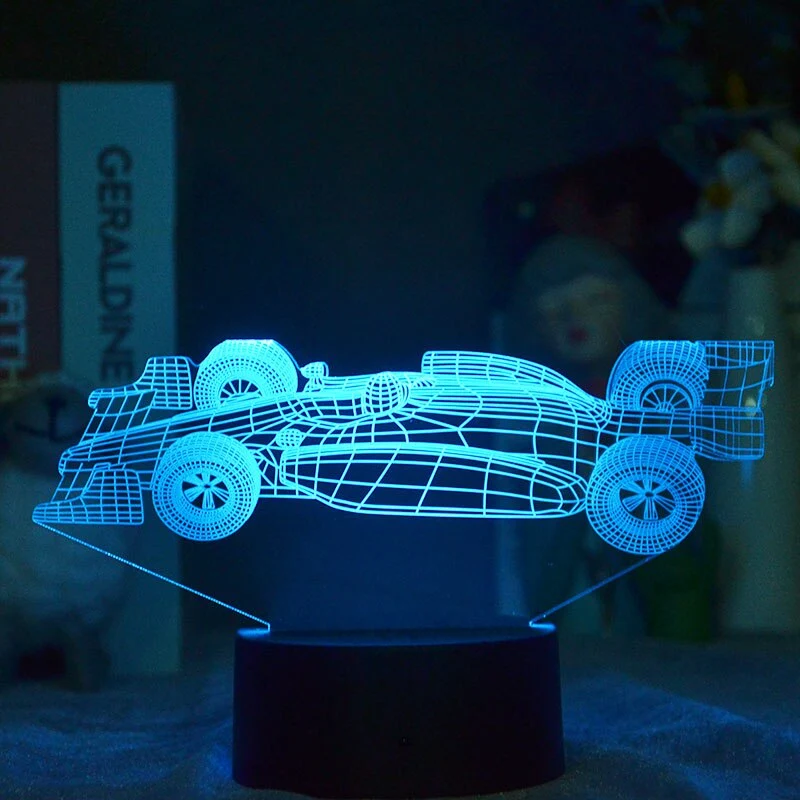 F1 Rennauto Nacht Licht