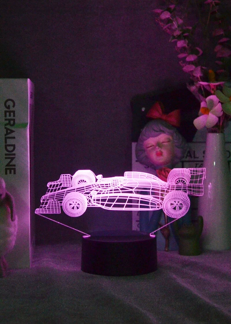 F1 Rennauto Nacht Licht