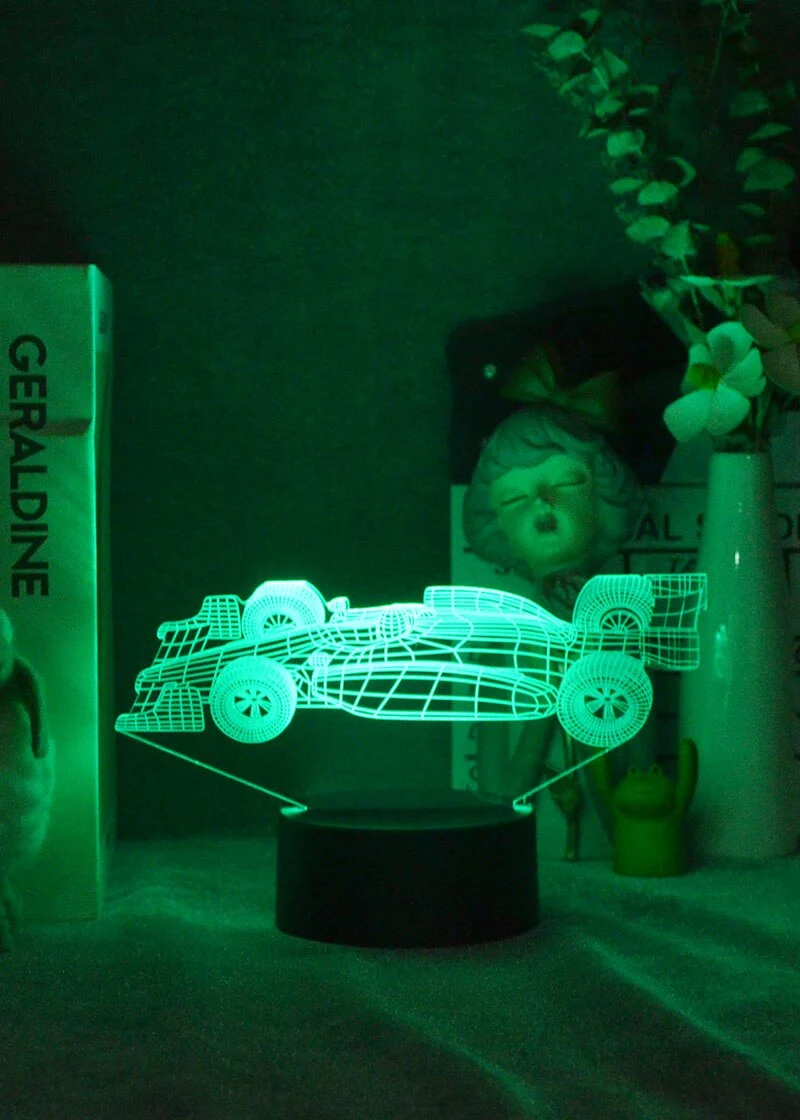 F1 Rennauto Nacht Licht