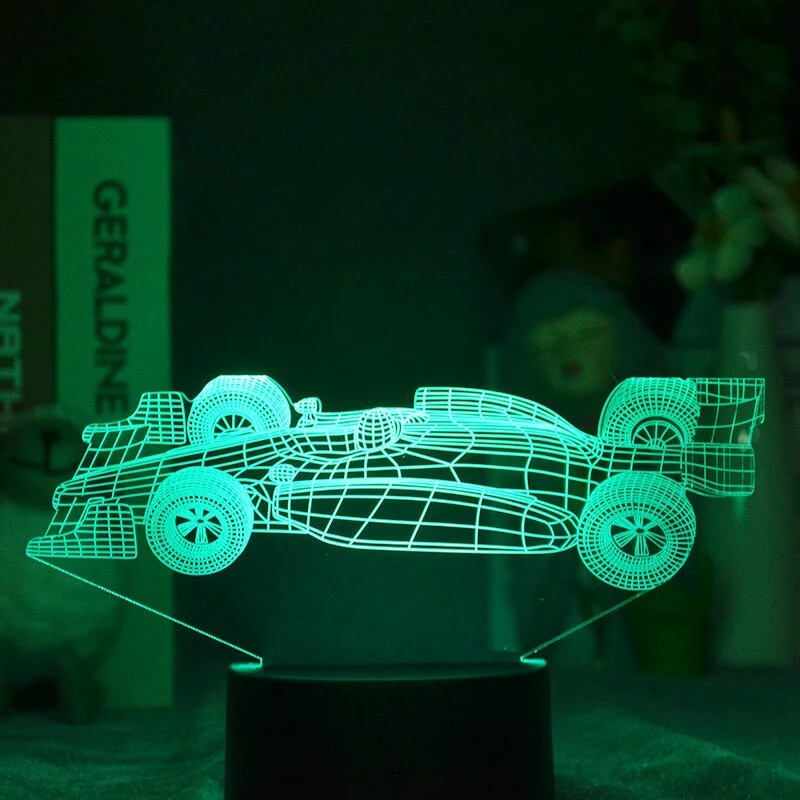 F1 Rennauto Nacht Licht
