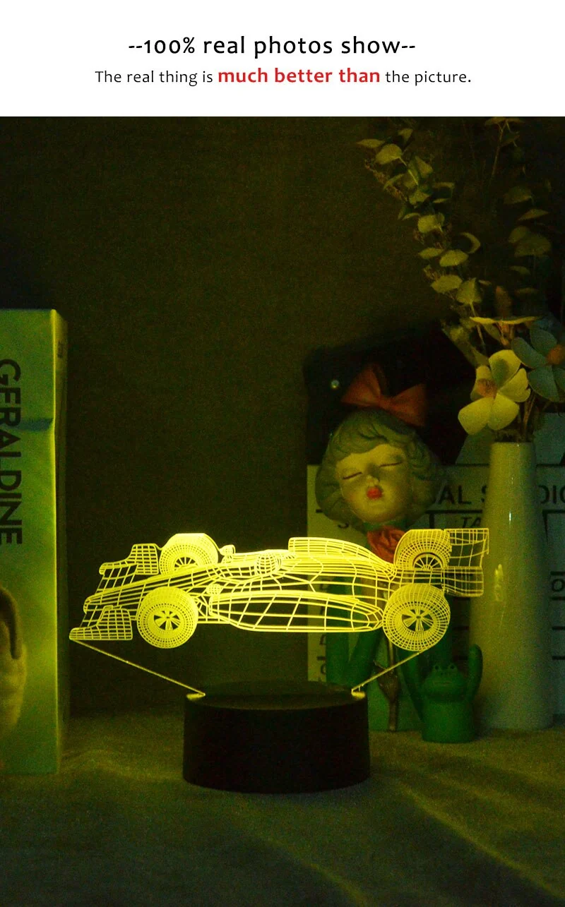 F1 Rennauto Nacht Licht