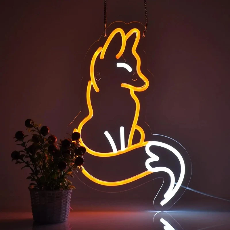 Veilleuse néon renard - FoxGlow