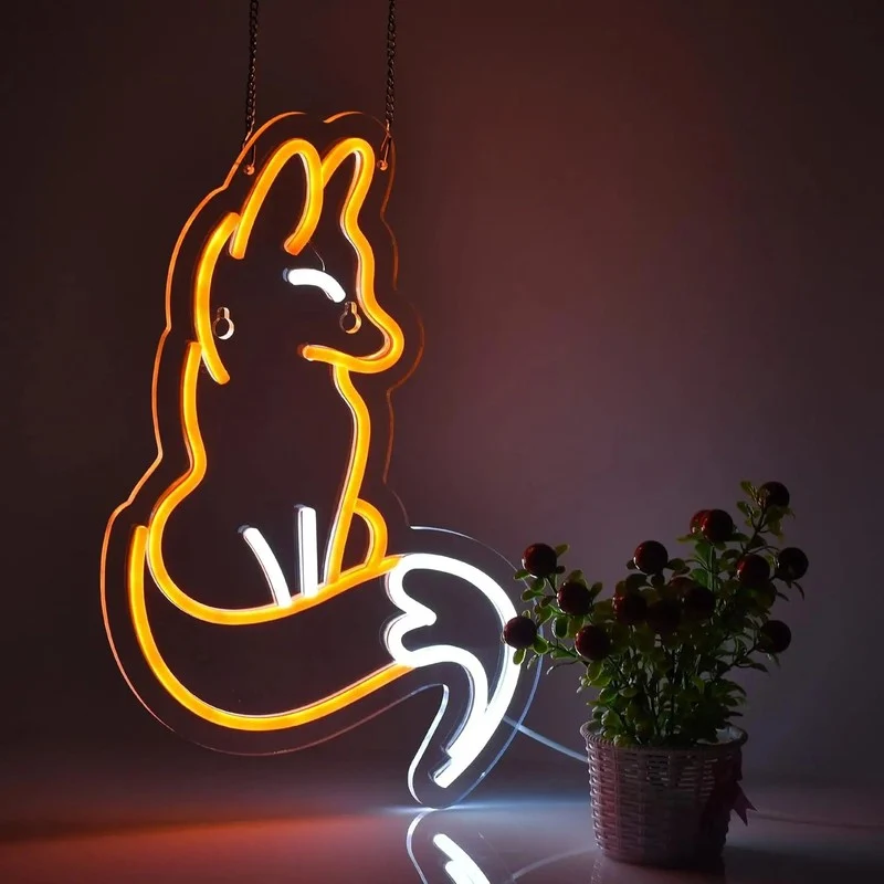 Veilleuse néon renard - FoxGlow