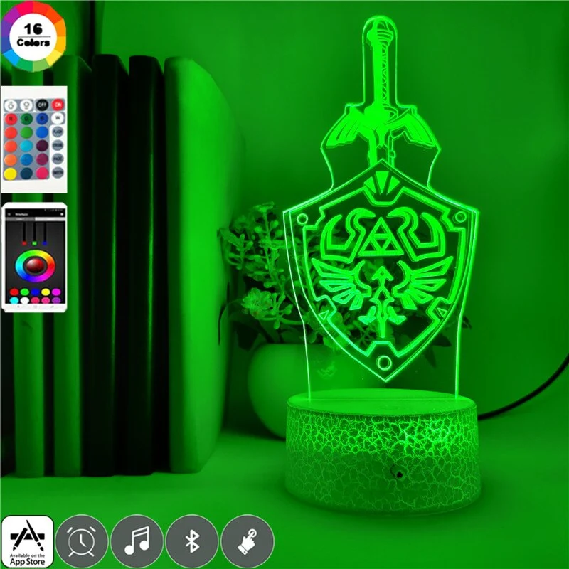 Zelda Nachtlicht mit Farbwechsel Effekt