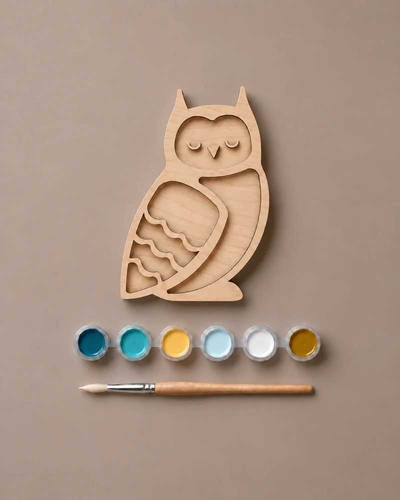 Little Lights Crafty Kit – DIY Wooden Owl