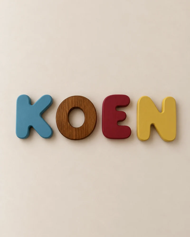 Wooden Bubble Letters | Create Your Own Name