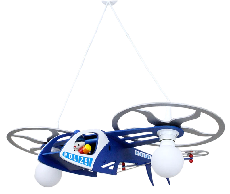 Pendelleuchte Polizei Helikopter mit "Joe"