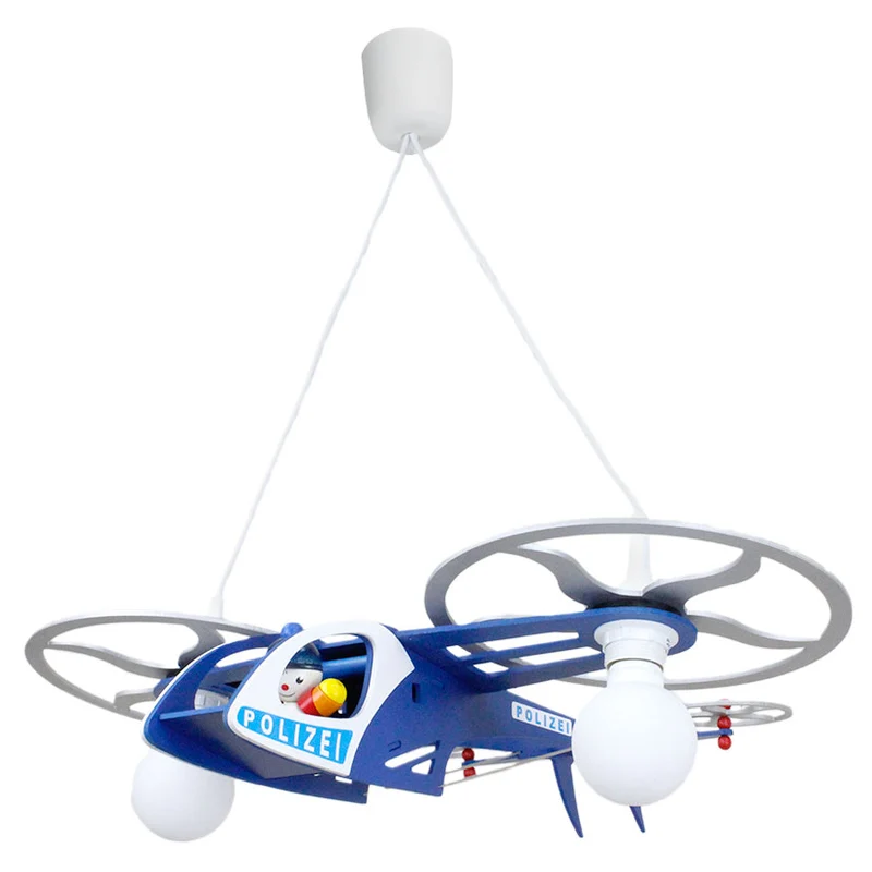 Pendelleuchte Polizei Helikopter mit "Joe"