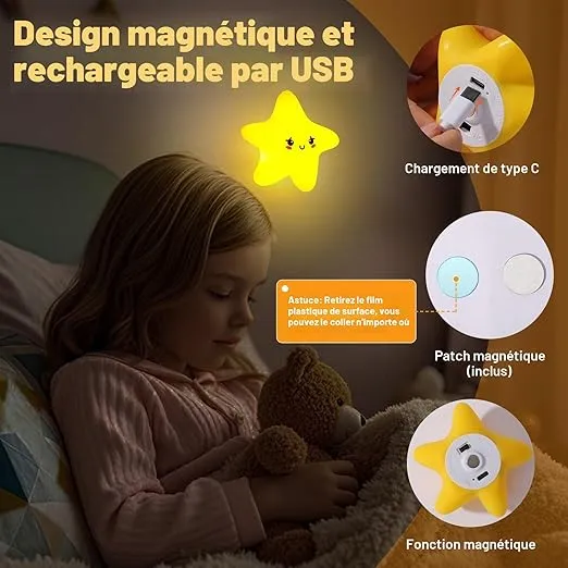 Veilleuse étoile murale en silicone - TwinkLight