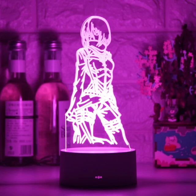 Attack on Titan Nacht Lampe mit Farbwechsel Effekt und 3D LED