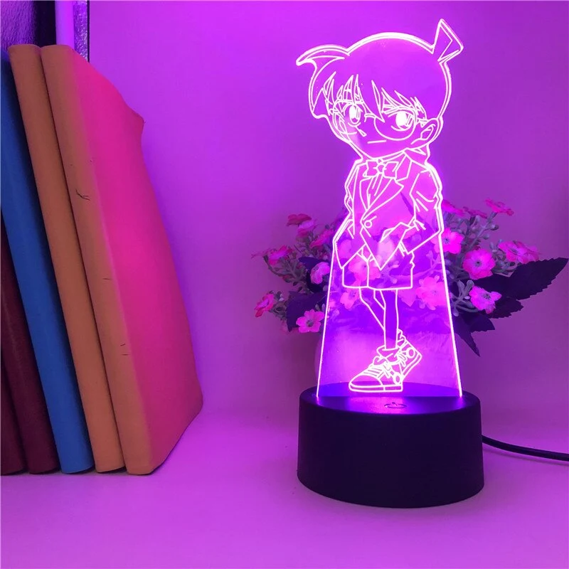 Detektiv Conan Anime Nacht Lampe mit 3D LED Effekt