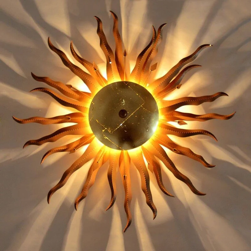 s.luce Diator L handgeschmiedete Sonne Rost- & Goldfarben