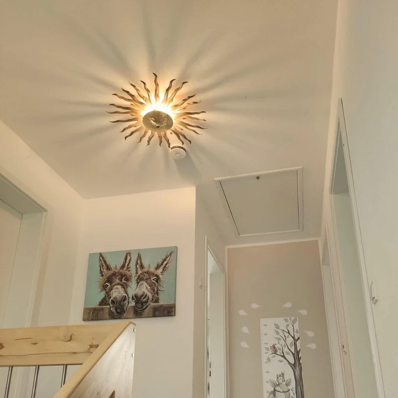 s.luce Diator L handgeschmiedete Sonne Rost- & Goldfarben
