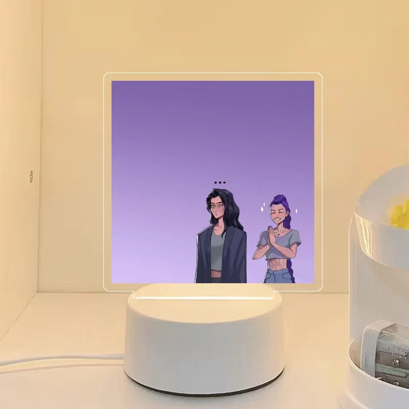 KPop Demon Hunters Nachtlicht HunterX Deko Lampe, Zoey Rumi Mira Saja Boys Motive