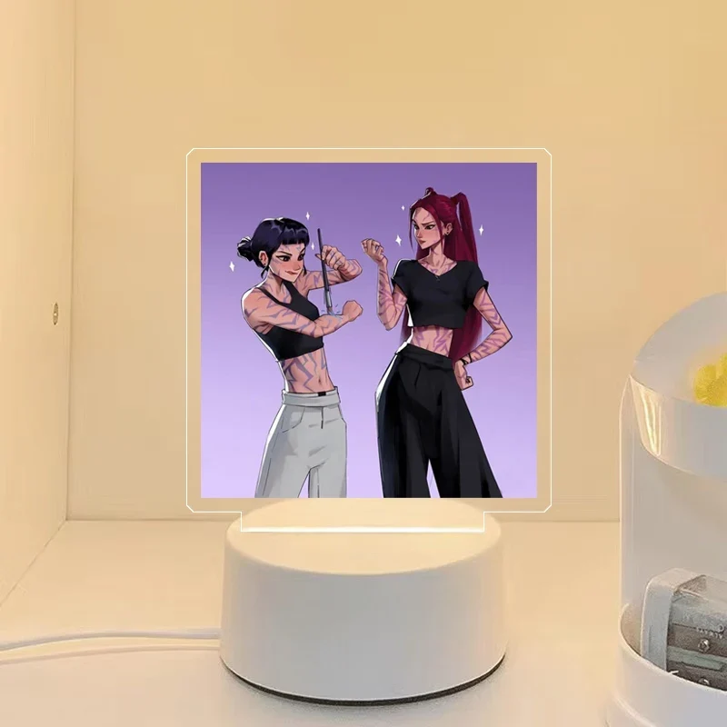KPop Demon Hunters Nachtlicht HunterX Deko Lampe, Zoey Rumi Mira Saja Boys Motive