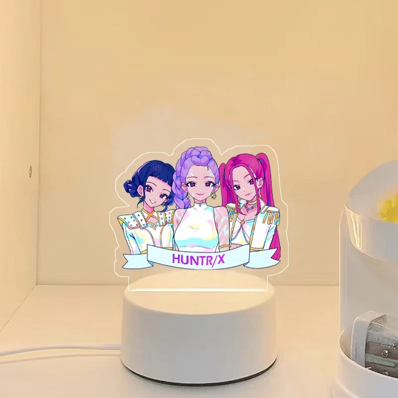 KPop Demon Hunters Nachtlicht HunterX Deko Lampe, Zoey Rumi Mira Saja Boys Motive