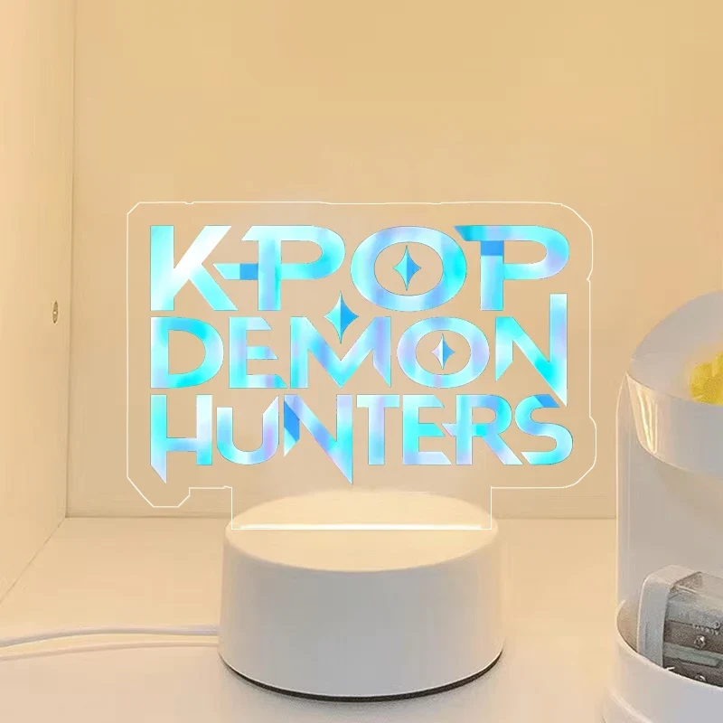 KPop Demon Hunters Nachtlicht HunterX Deko Lampe, Zoey Rumi Mira Saja Boys Motive
