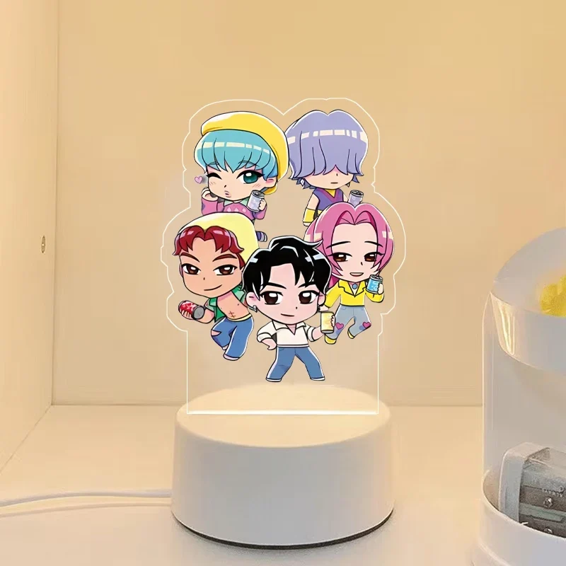 KPop Demon Hunters Nachtlicht HunterX Deko Lampe, Zoey Rumi Mira Saja Boys Motive