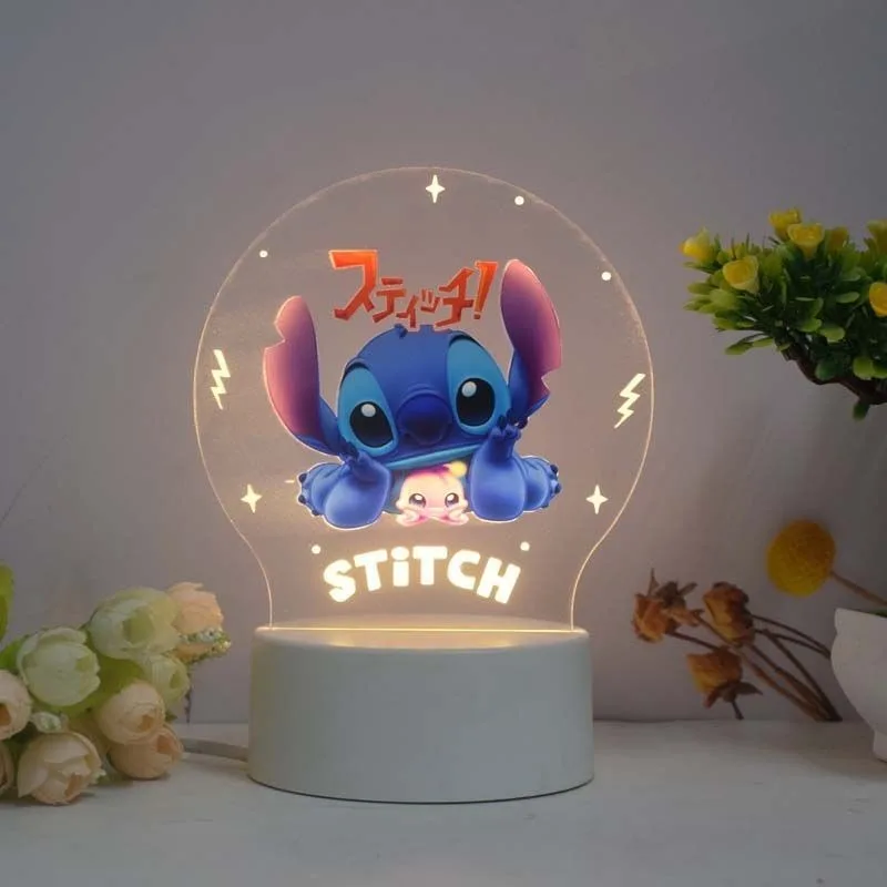 Wundervolles Lilo & Stitch Nachtlicht Deko Lampe für Kinderzimmer