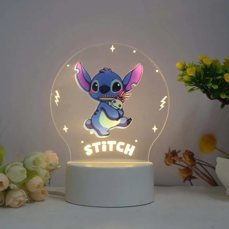 Wundervolles Lilo & Stitch Nachtlicht Deko Lampe für Kinderzimmer