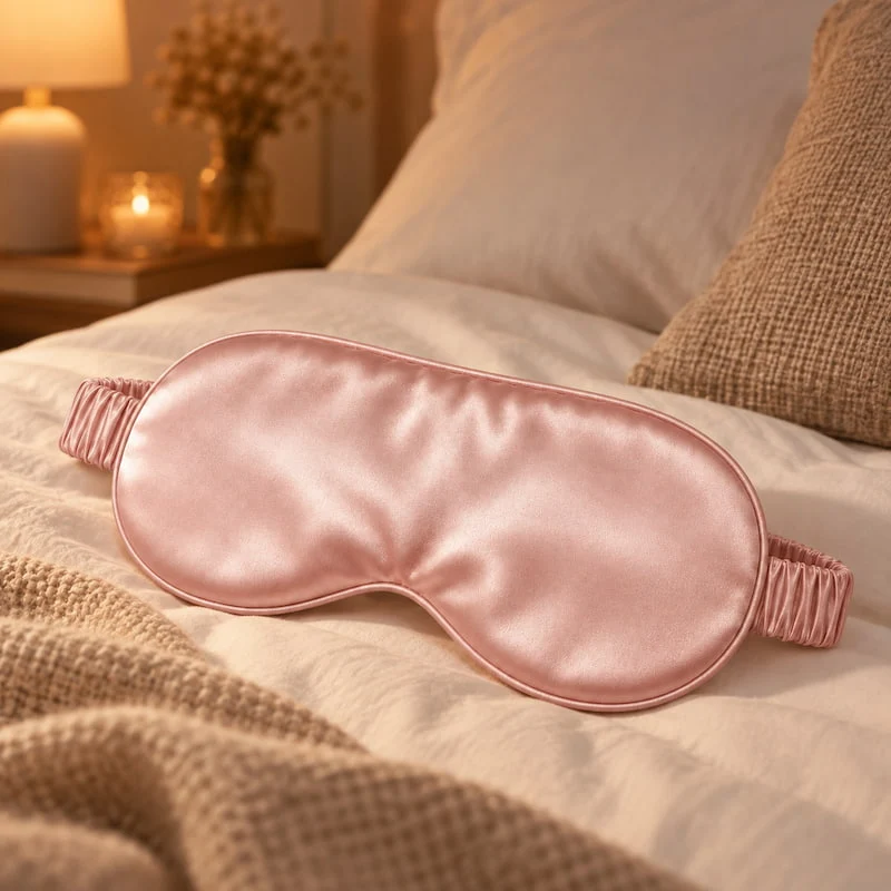 Masque de sommeil en soie de mûrier 100 %, 19 mommes