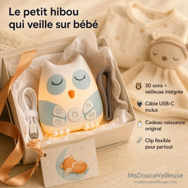 Machine à Bruit Blanc Bébé Hibou – OwlSleep