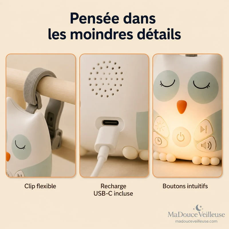 Machine à Bruit Blanc Bébé Hibou – OwlSleep